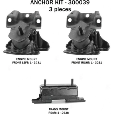 Motor And Transmission Mount Kit by ANCHOR - 300039 pa2