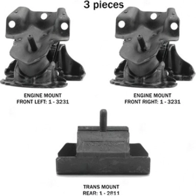 Motor And Transmission Mount Kit by ANCHOR - 300040 pa2
