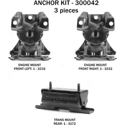 Motor And Transmission Mount Kit by ANCHOR - 300042 pa3