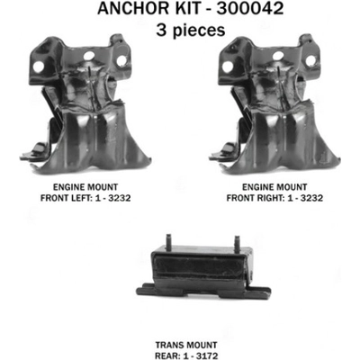 Motor And Transmission Mount Kit by ANCHOR - 300042 pa4