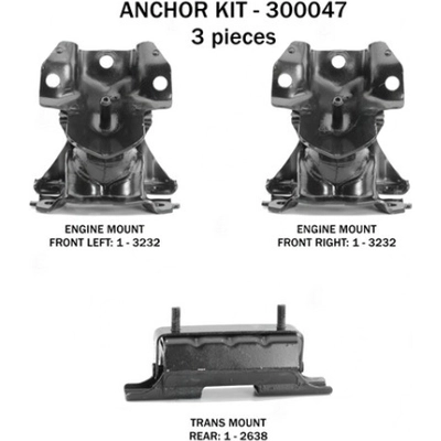 Motor And Transmission Mount Kit by ANCHOR - 300047 pa2