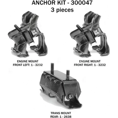 Motor And Transmission Mount Kit by ANCHOR - 300047 pa3