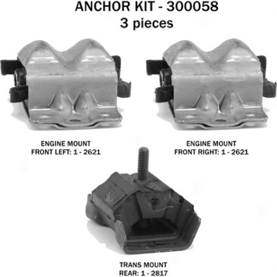 Motor And Transmission Mount Kit by ANCHOR - 300058 pa2