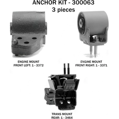 Motor And Transmission Mount Kit by ANCHOR - 300063 pa2