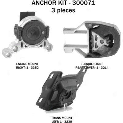 Motor And Transmission Mount Kit by ANCHOR - 300071 pa1
