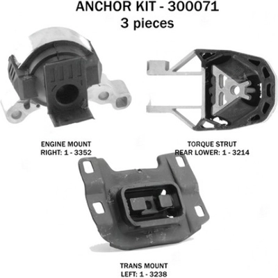 Motor And Transmission Mount Kit by ANCHOR - 300071 pa2
