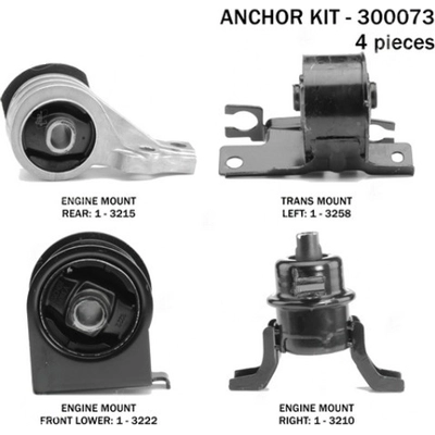 Motor And Transmission Mount Kit by ANCHOR - 300073 pa2