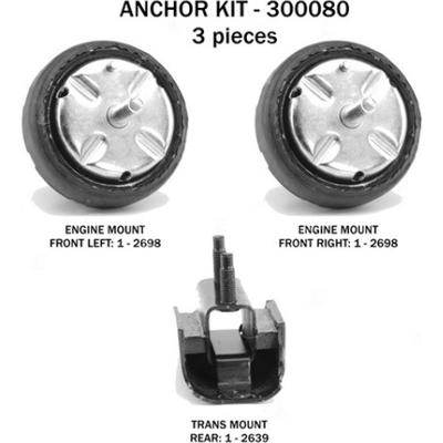 Motor And Transmission Mount Kit by ANCHOR - 300080 pa2