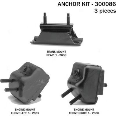 Motor And Transmission Mount Kit by ANCHOR - 300086 pa1