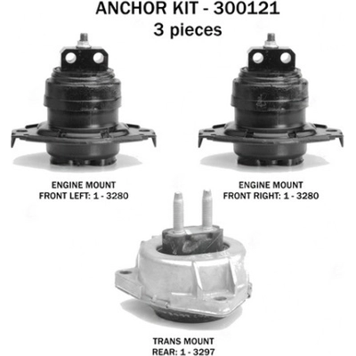 Motor And Transmission Mount Kit by ANCHOR - 300121 pa1