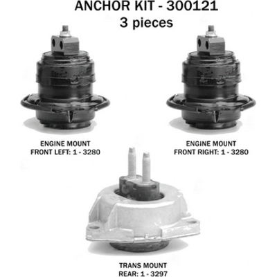 Motor And Transmission Mount Kit by ANCHOR - 300121 pa2