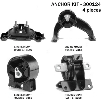 Motor And Transmission Mount Kit by ANCHOR - 300124 pa1