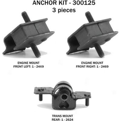 Motor And Transmission Mount Kit by ANCHOR - 300125 pa1