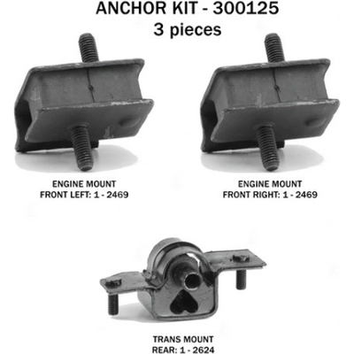 Motor And Transmission Mount Kit by ANCHOR - 300125 pa2