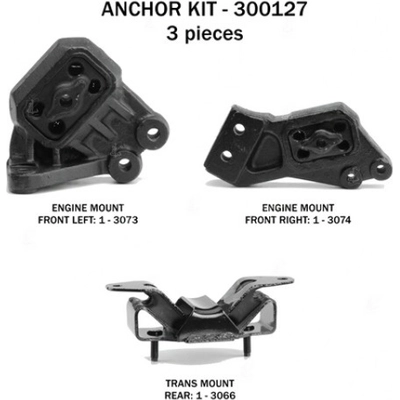 Motor And Transmission Mount Kit by ANCHOR - 300127 pa1