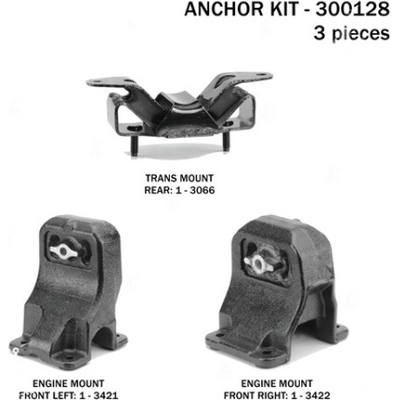 Motor And Transmission Mount Kit by ANCHOR - 300128 pa1