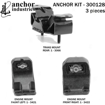 Motor And Transmission Mount Kit by ANCHOR - 300128 pa2