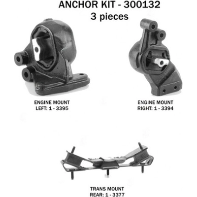 Motor And Transmission Mount Kit by ANCHOR - 300132 pa1