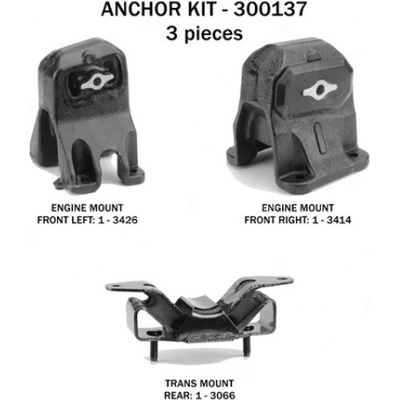Motor And Transmission Mount Kit by ANCHOR - 300137 pa2
