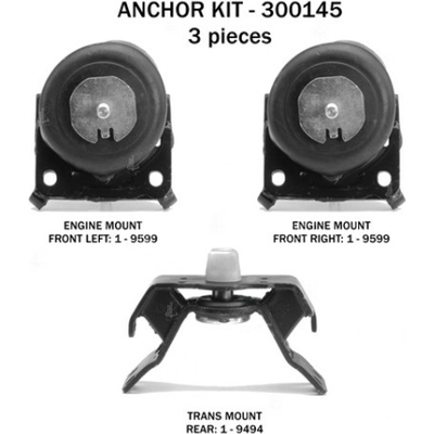 Motor And Transmission Mount Kit by ANCHOR - 300145 pa2