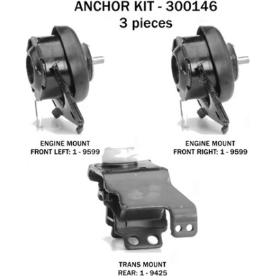 Motor And Transmission Mount Kit by ANCHOR - 300146 pa1