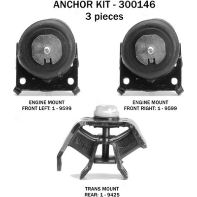 Motor And Transmission Mount Kit by ANCHOR - 300146 pa2