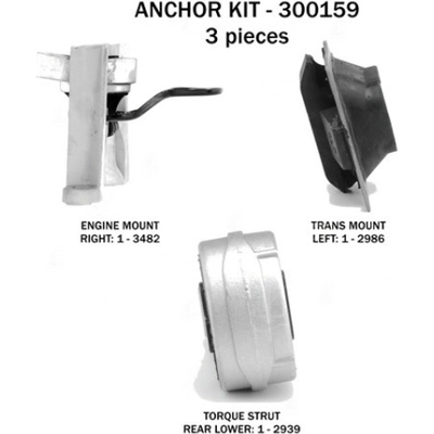Motor And Transmission Mount Kit by ANCHOR - 300159 pa1