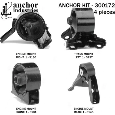 Motor And Transmission Mount Kit by ANCHOR - 300172 pa1