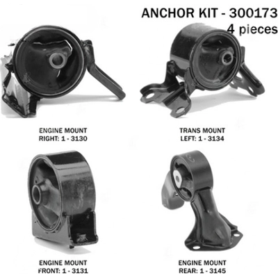 Motor And Transmission Mount Kit by ANCHOR - 300173 pa1