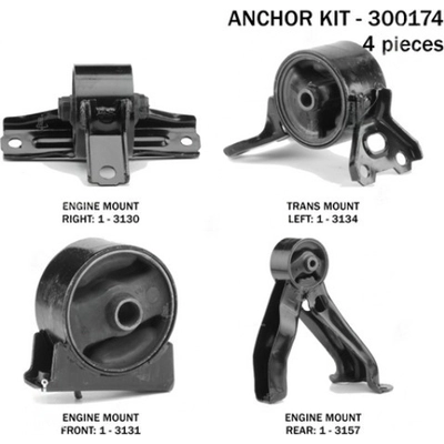 Motor And Transmission Mount Kit by ANCHOR - 300174 pa2