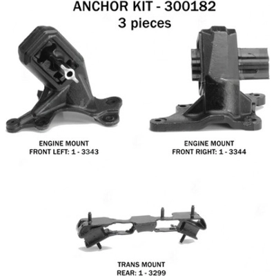 Motor And Transmission Mount Kit by ANCHOR - 300182 pa1