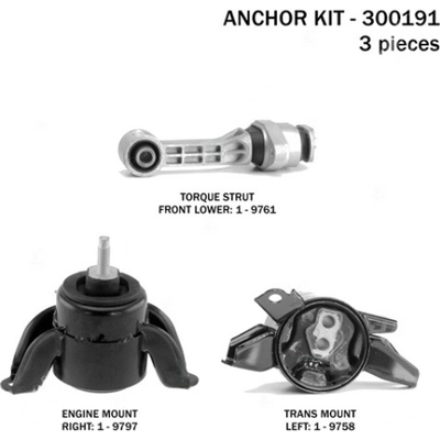 Motor And Transmission Mount Kit by ANCHOR - 300191 pa2