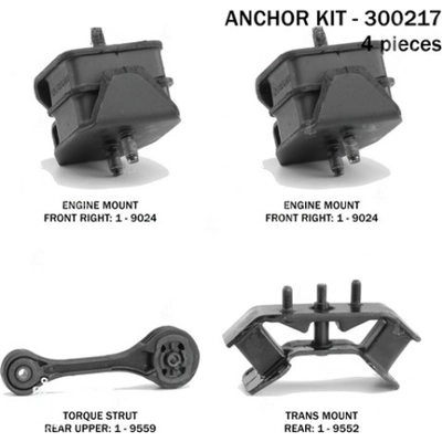 Motor And Transmission Mount Kit by ANCHOR - 300217 pa2