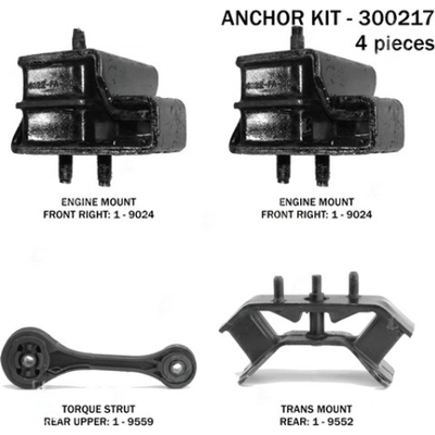 Motor And Transmission Mount Kit by ANCHOR - 300217 pa4