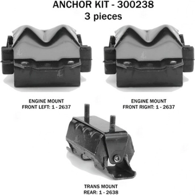 Motor And Transmission Mount Kit by ANCHOR - 300238 pa1
