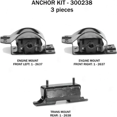 Motor And Transmission Mount Kit by ANCHOR - 300238 pa2