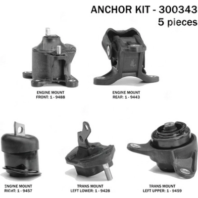 Motor And Transmission Mount Kit by ANCHOR - 300343 pa2
