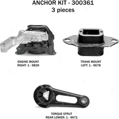 Motor And Transmission Mount Kit by ANCHOR - 300361 pa2