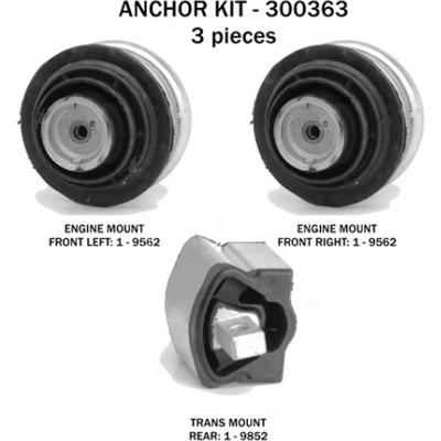 Motor And Transmission Mount Kit by ANCHOR - 300363 pa1