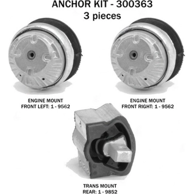Motor And Transmission Mount Kit by ANCHOR - 300363 pa2