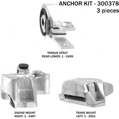 Motor And Transmission Mount Kit by ANCHOR - 300378 pa1