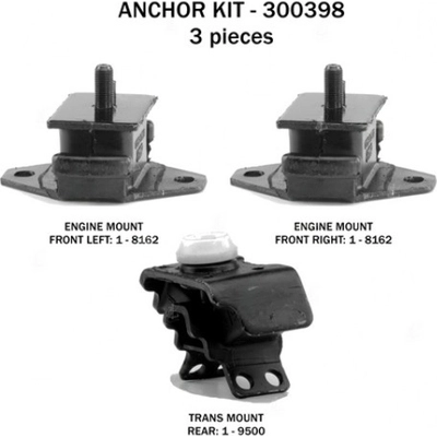 Motor And Transmission Mount Kit by ANCHOR - 300398 pa1