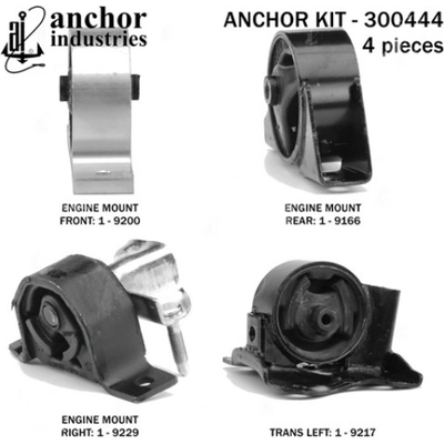 Motor And Transmission Mount Kit by ANCHOR - 300444 pa1