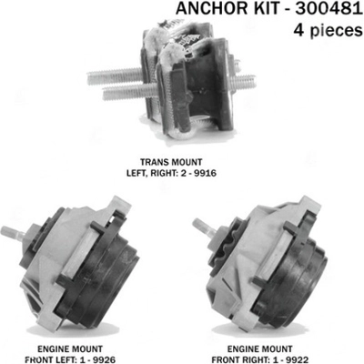 Motor And Transmission Mount Kit by ANCHOR - 300481 pa2