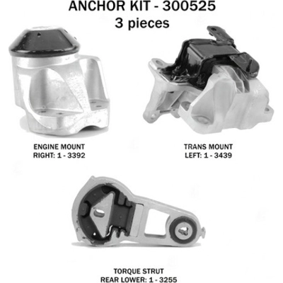 Motor And Transmission Mount Kit by ANCHOR - 300525 pa2
