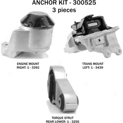Motor And Transmission Mount Kit by ANCHOR - 300525 pa3
