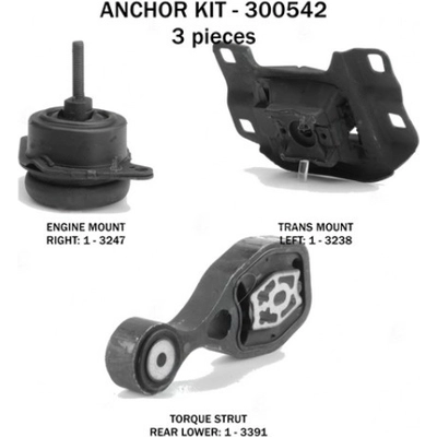 Motor And Transmission Mount Kit by ANCHOR - 300542 pa5