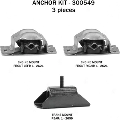 Motor And Transmission Mount Kit by ANCHOR - 300549 pa2