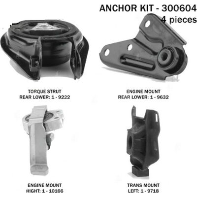 Motor And Transmission Mount Kit by ANCHOR - 300604 pa2