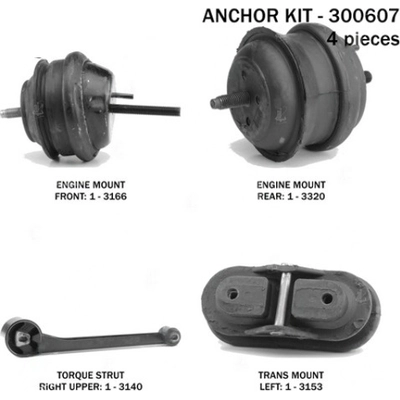 Motor And Transmission Mount Kit by ANCHOR - 300607 pa2